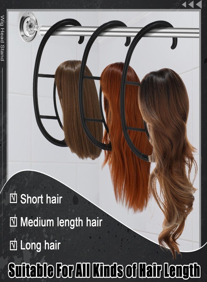 ProSuites Wig Head Stand with Wig Brush Comb, Travel Wig Holder Comb Set for for Women Multiple Wigs - Image 5